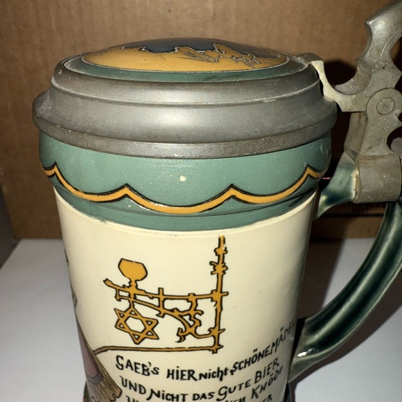 Vintage Mettlach beer stein Ceramic 3090 - Picture 13 of 14